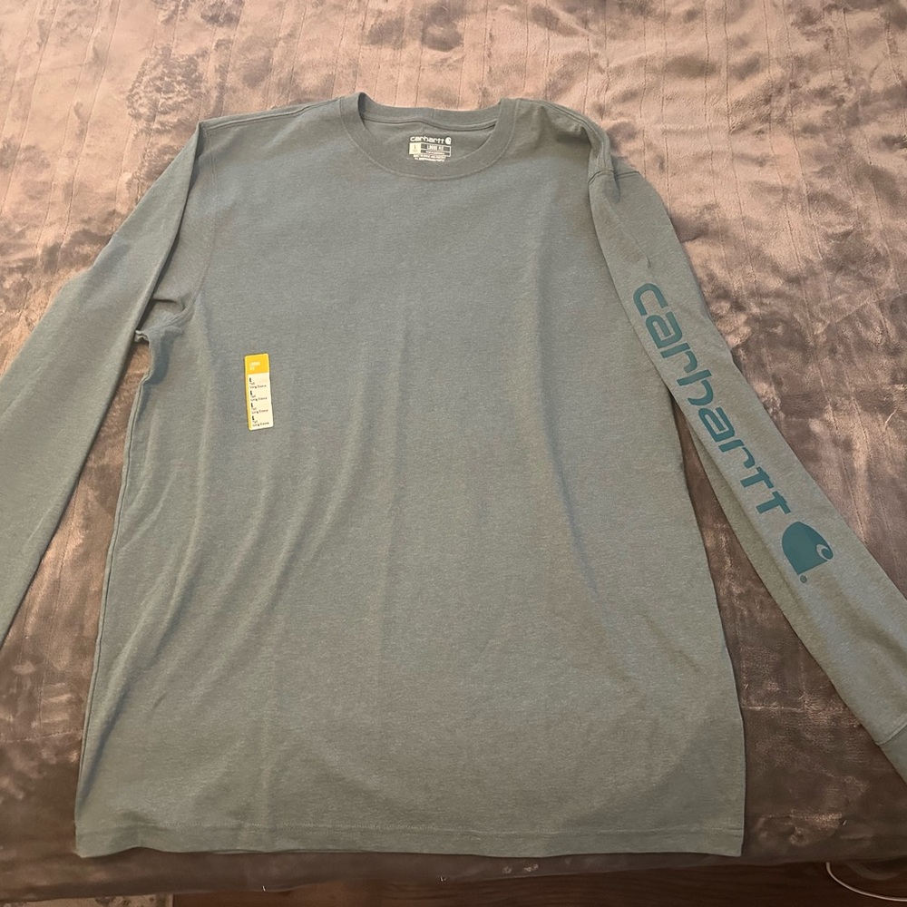 Carhartt Men's Green Long Sleeve Shirt